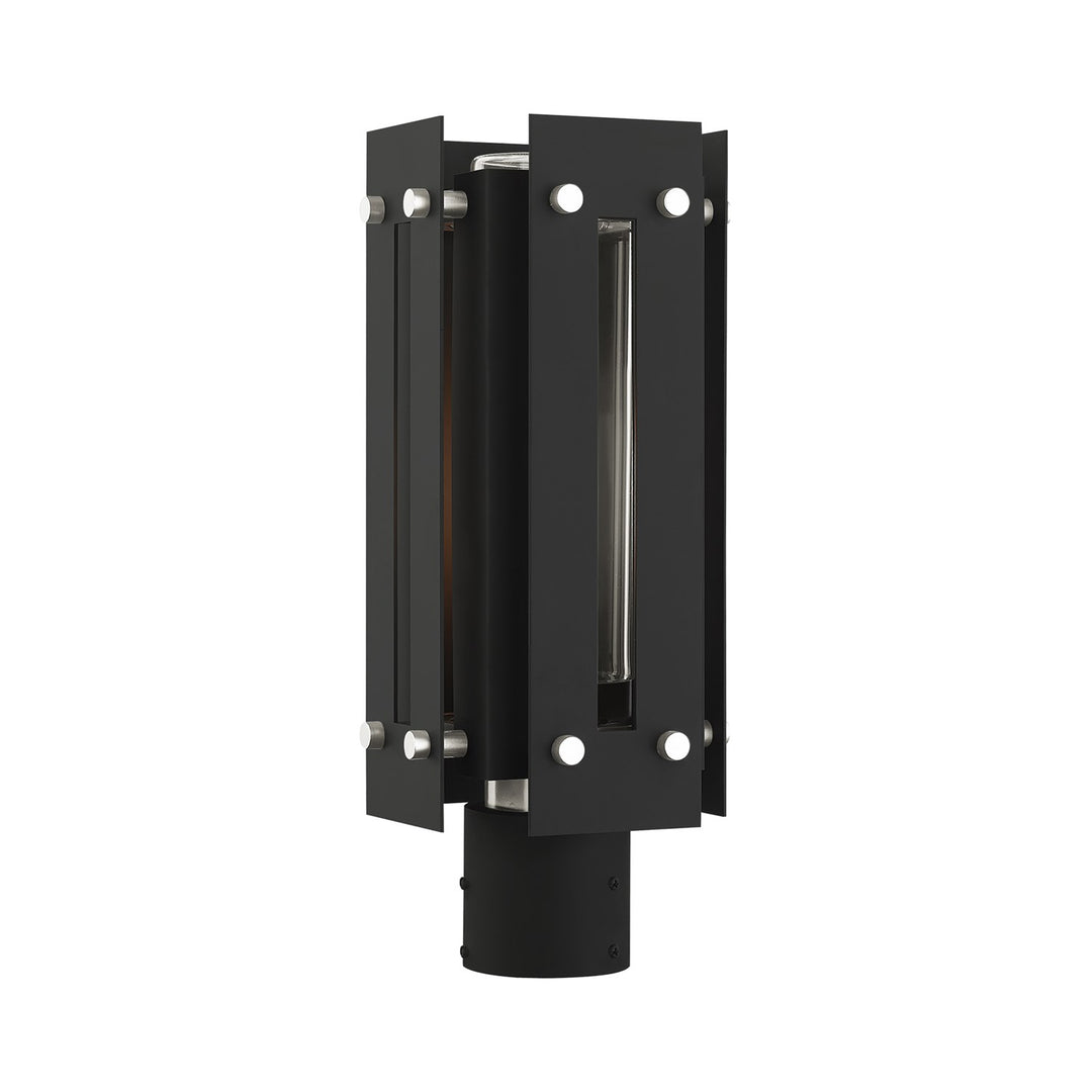 1 Light Black Outdoor Post Top Lantern by Livex Lighting