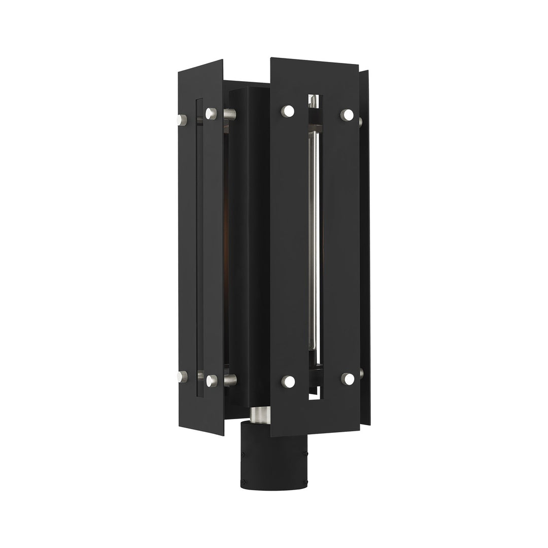 1 Light Black Outdoor Post Top Lantern by Livex Lighting