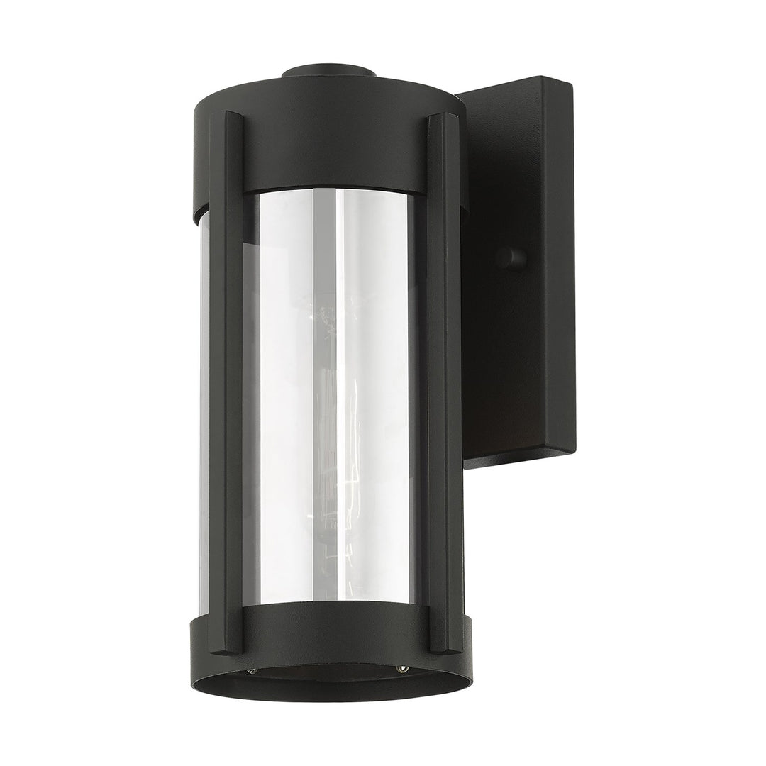 1 Light Black Outdoor Wall Lantern