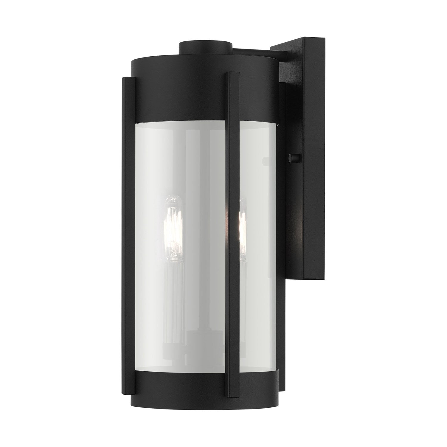 2 Light Black Outdoor Wall Lantern by Livex Lighting