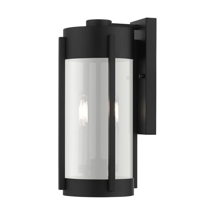 2 Light Black Outdoor Wall Lantern by Livex Lighting