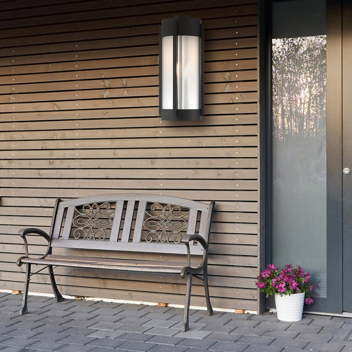 3 Light Black Outdoor Wall Lantern