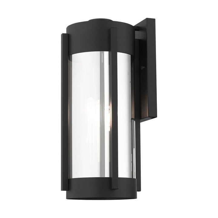 3 Light Black Outdoor Wall Lantern