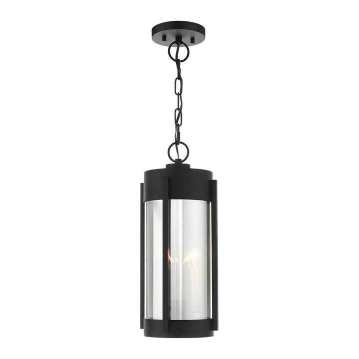 2 Light Black Outdoor Pendant Lantern by Livex Lighting