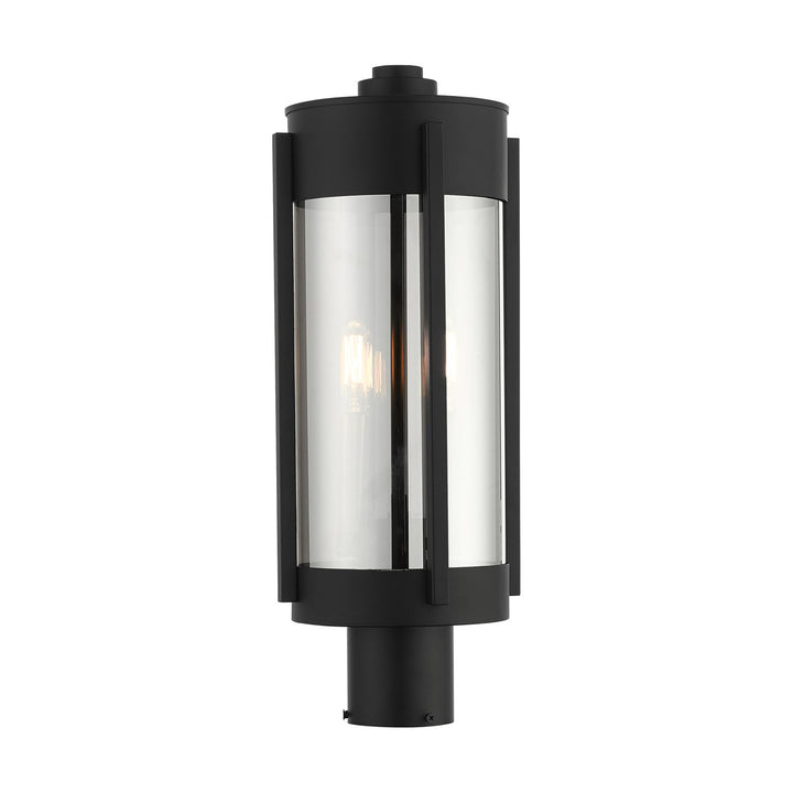2 Light Black Outdoor Post Top Lantern by Livex Lighting