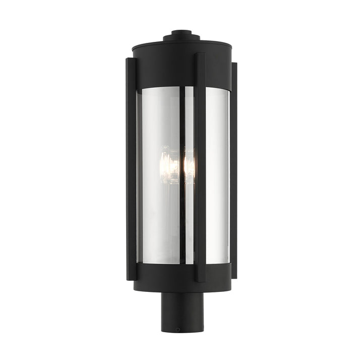 3 Light Black Outdoor Post Top Lantern by Livex Lighting