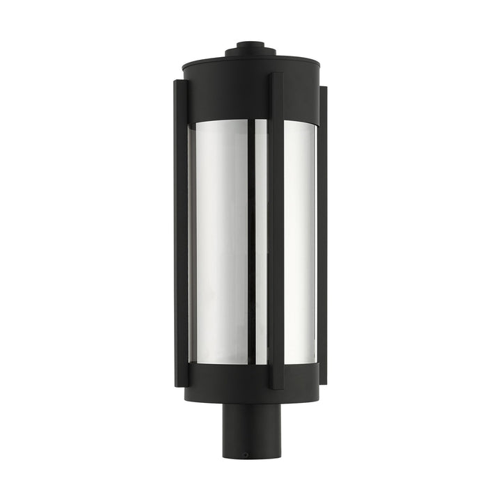 3 Light Black Outdoor Post Top Lantern
