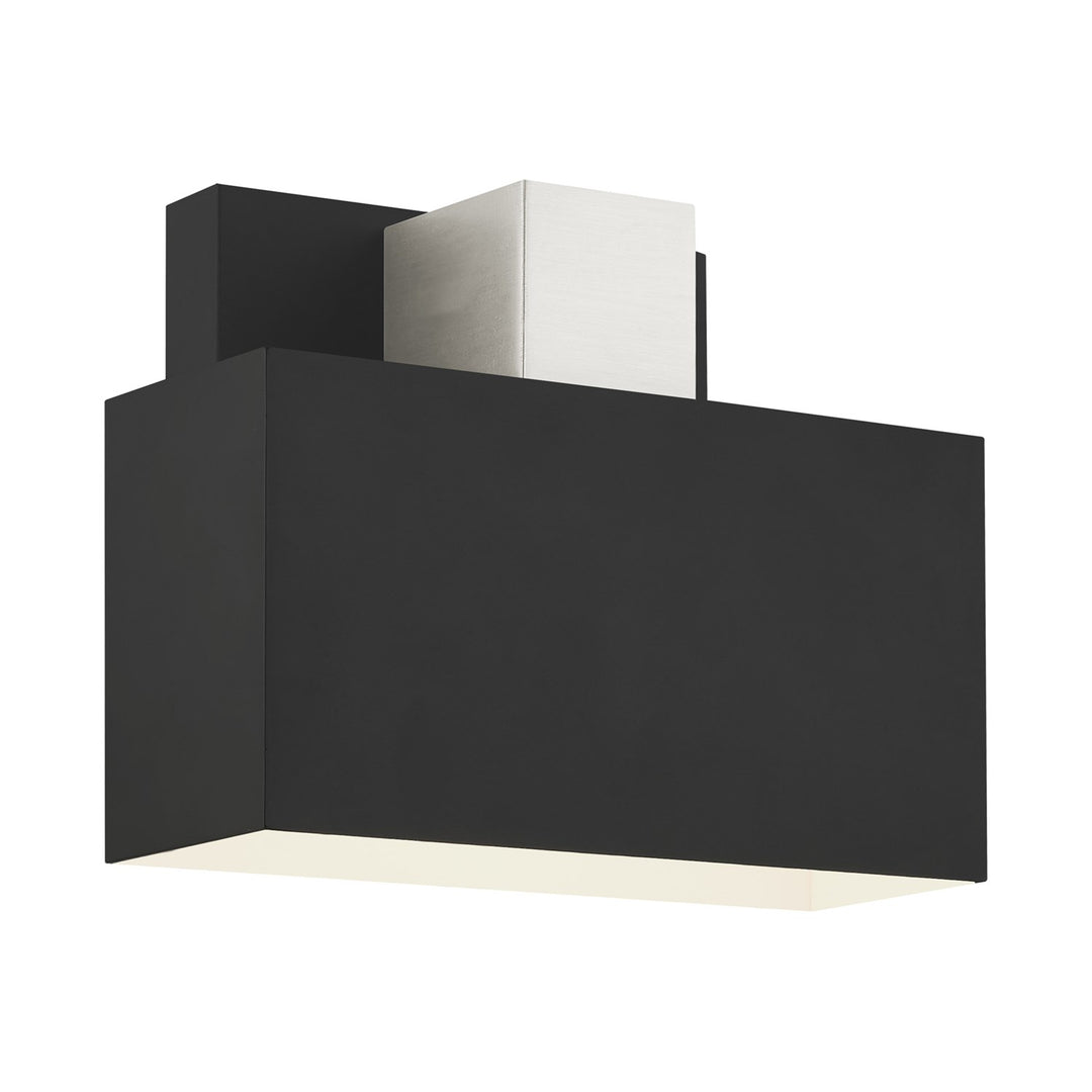 1 Light Black Outdoor Ada Wall Sconce by Livex Lighting