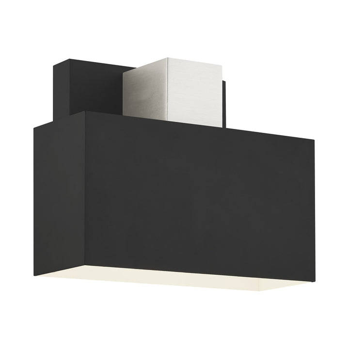 1 Light Black Outdoor Ada Wall Sconce by Livex Lighting