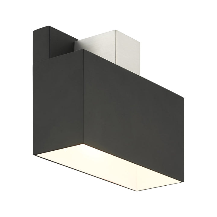 1 Light Black Outdoor Ada Wall Sconce