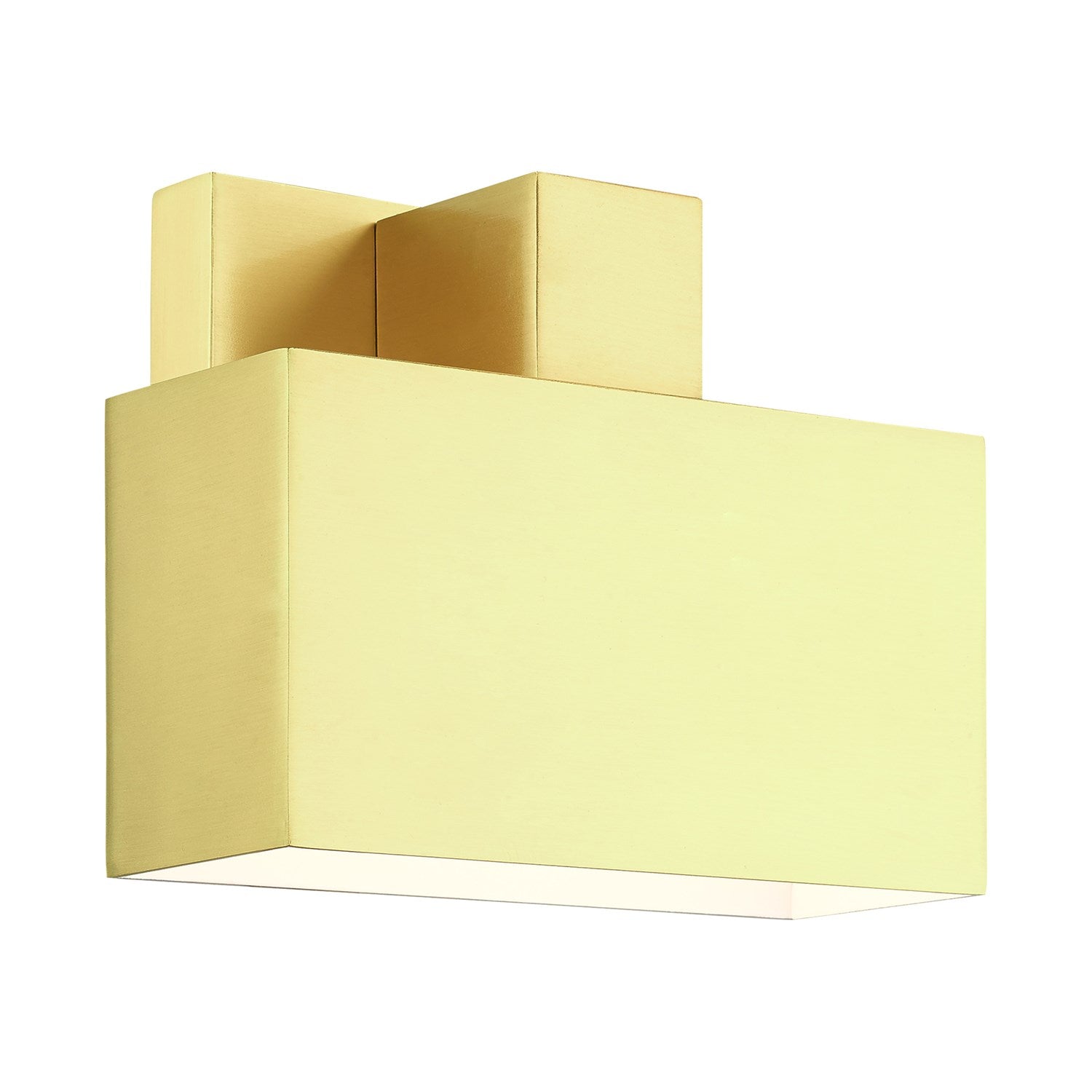 1 Light Satin Brass Outdoor Ada Wall Sconce by Livex Lighting