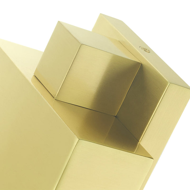 1 Light Satin Brass Outdoor Ada Wall Sconce