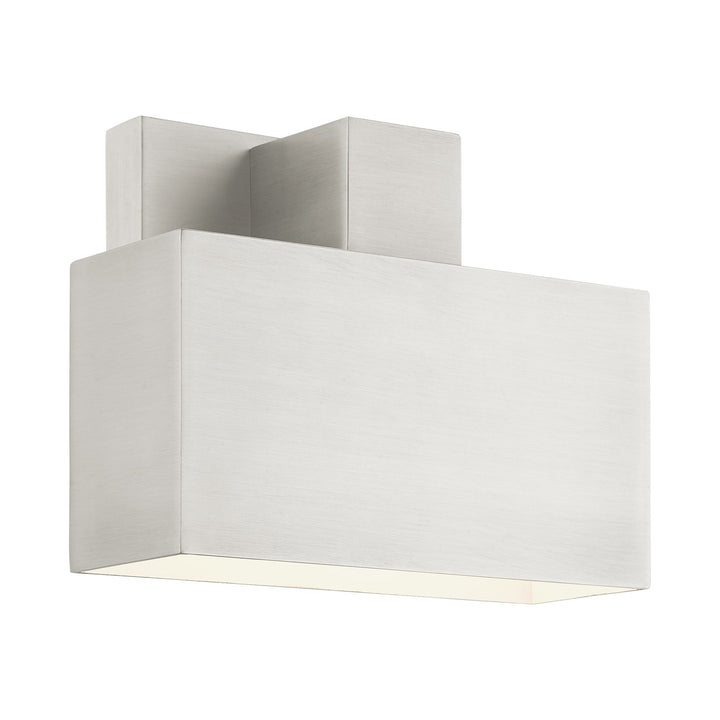 1 Light Brushed Nickel Outdoor Ada Wall Sconce by Livex Lighting