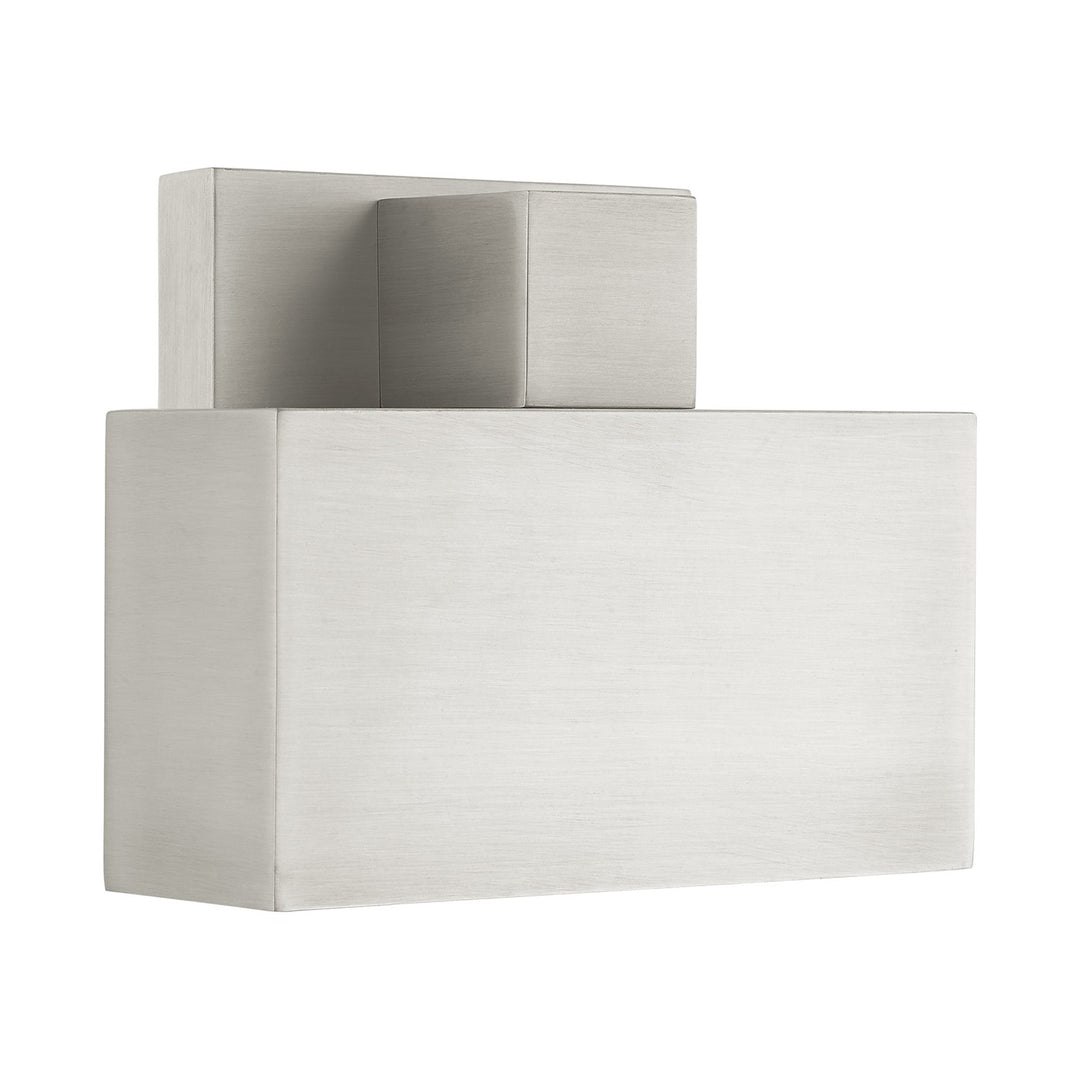 1 Light Brushed Nickel Outdoor Ada Wall Sconce