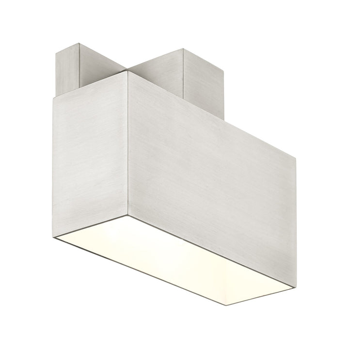 1 Light Brushed Nickel Outdoor Ada Wall Sconce
