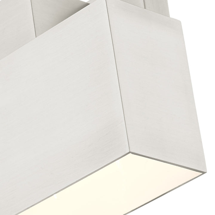 1 Light Brushed Nickel Outdoor Ada Wall Sconce