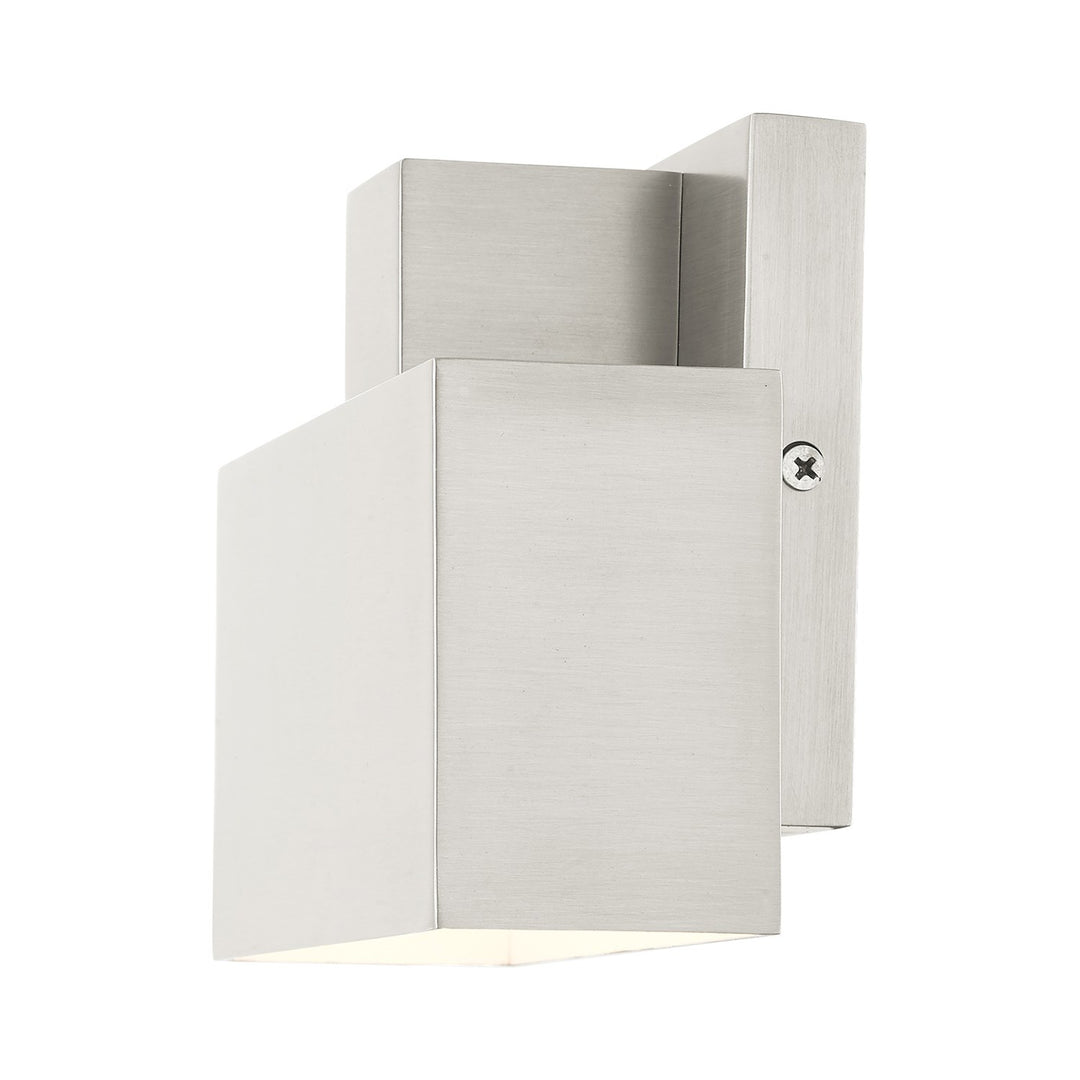 1 Light Brushed Nickel Outdoor Ada Wall Sconce
