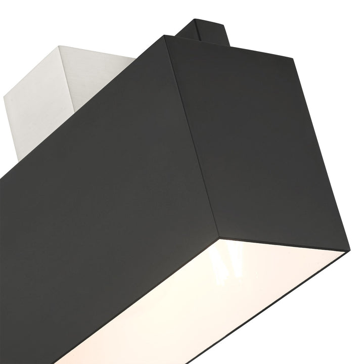 1 Light Black Outdoor Ada Wall Sconce