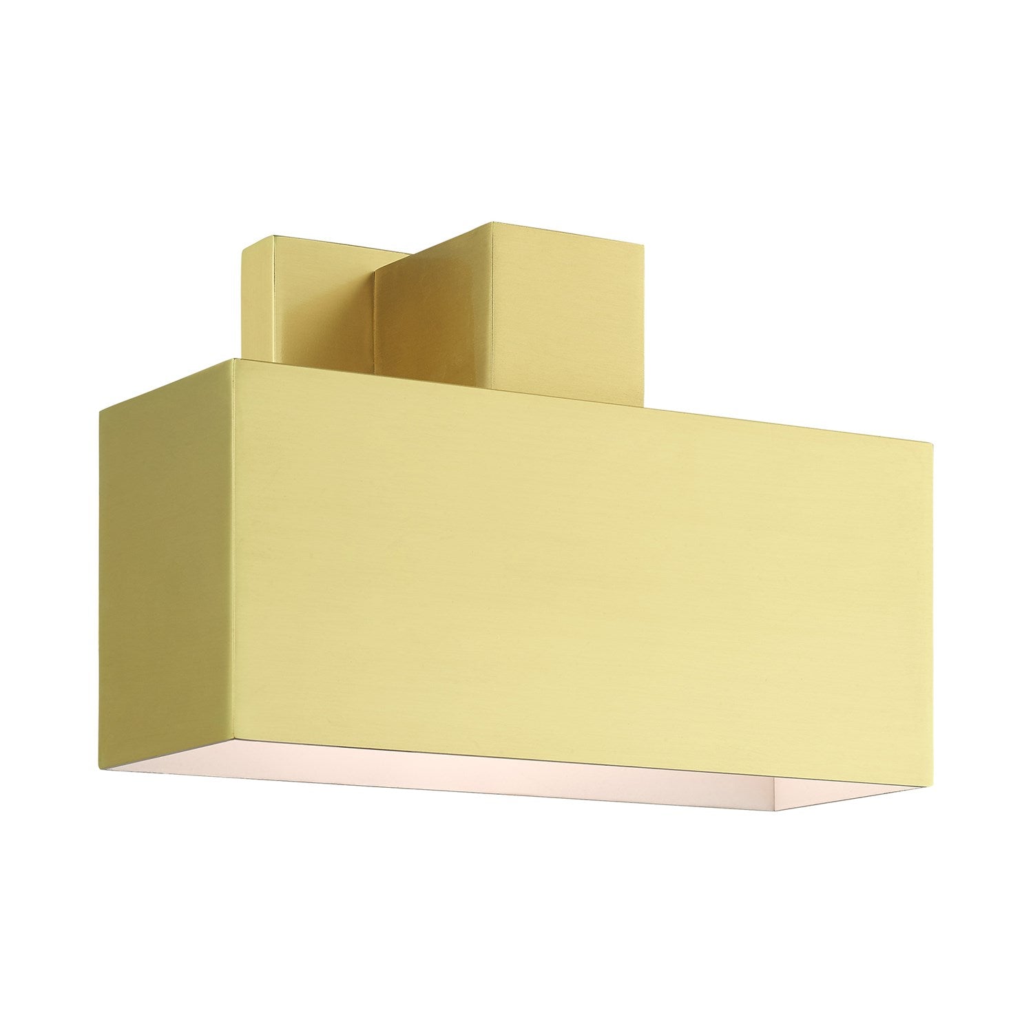 1 Light Satin Brass Outdoor Ada Wall Sconce by Livex Lighting
