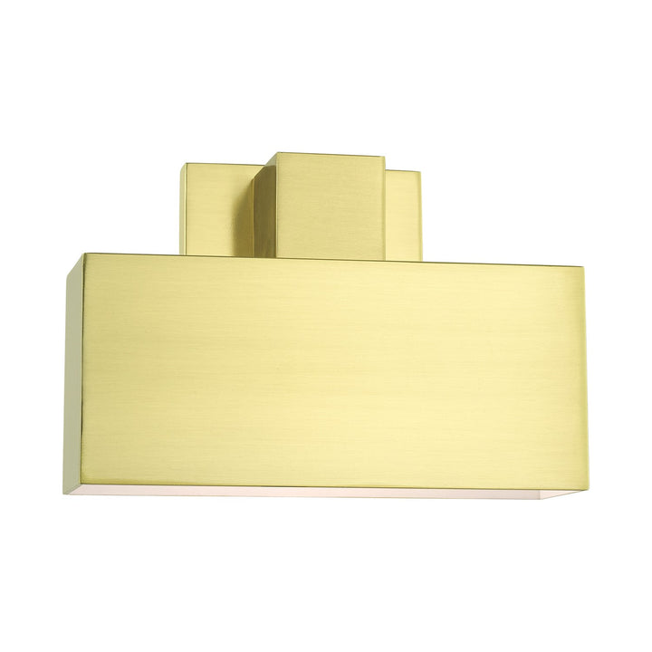1 Light Satin Brass Outdoor Ada Wall Sconce