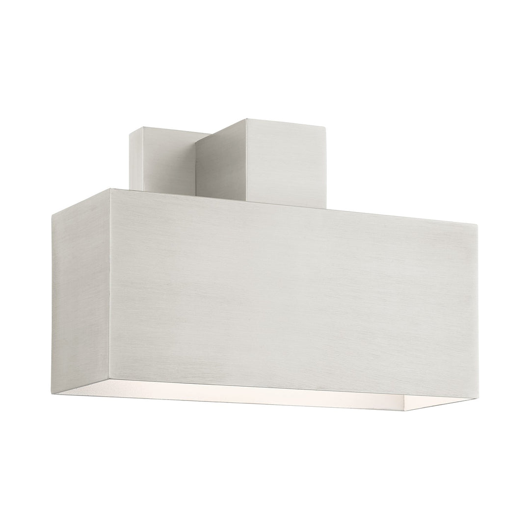 1 Light Brushed Nickel Outdoor Ada Wall Sconce by Livex Lighting