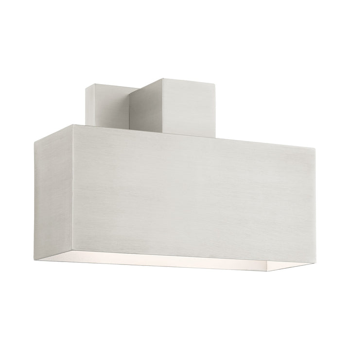 1 Light Brushed Nickel Outdoor Ada Wall Sconce by Livex Lighting