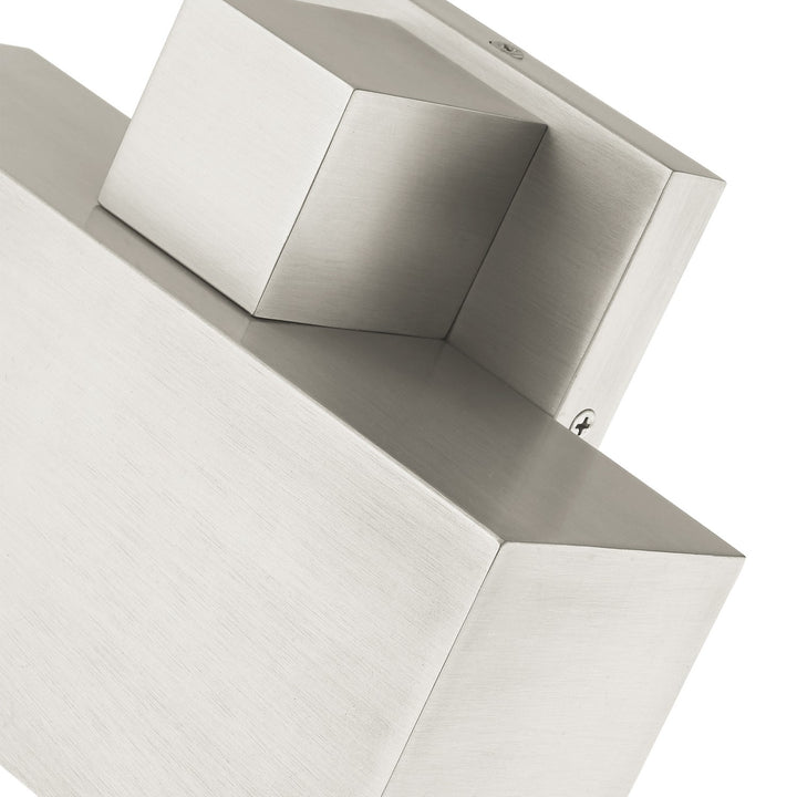 1 Light Brushed Nickel Outdoor Ada Wall Sconce