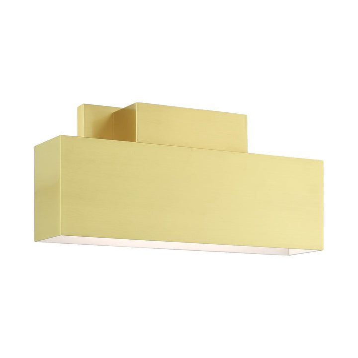 2 Light Satin Brass Outdoor Ada Wall Sconce by Livex Lighting