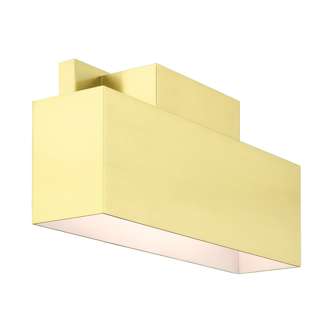 2 Light Satin Brass Outdoor Ada Wall Sconce