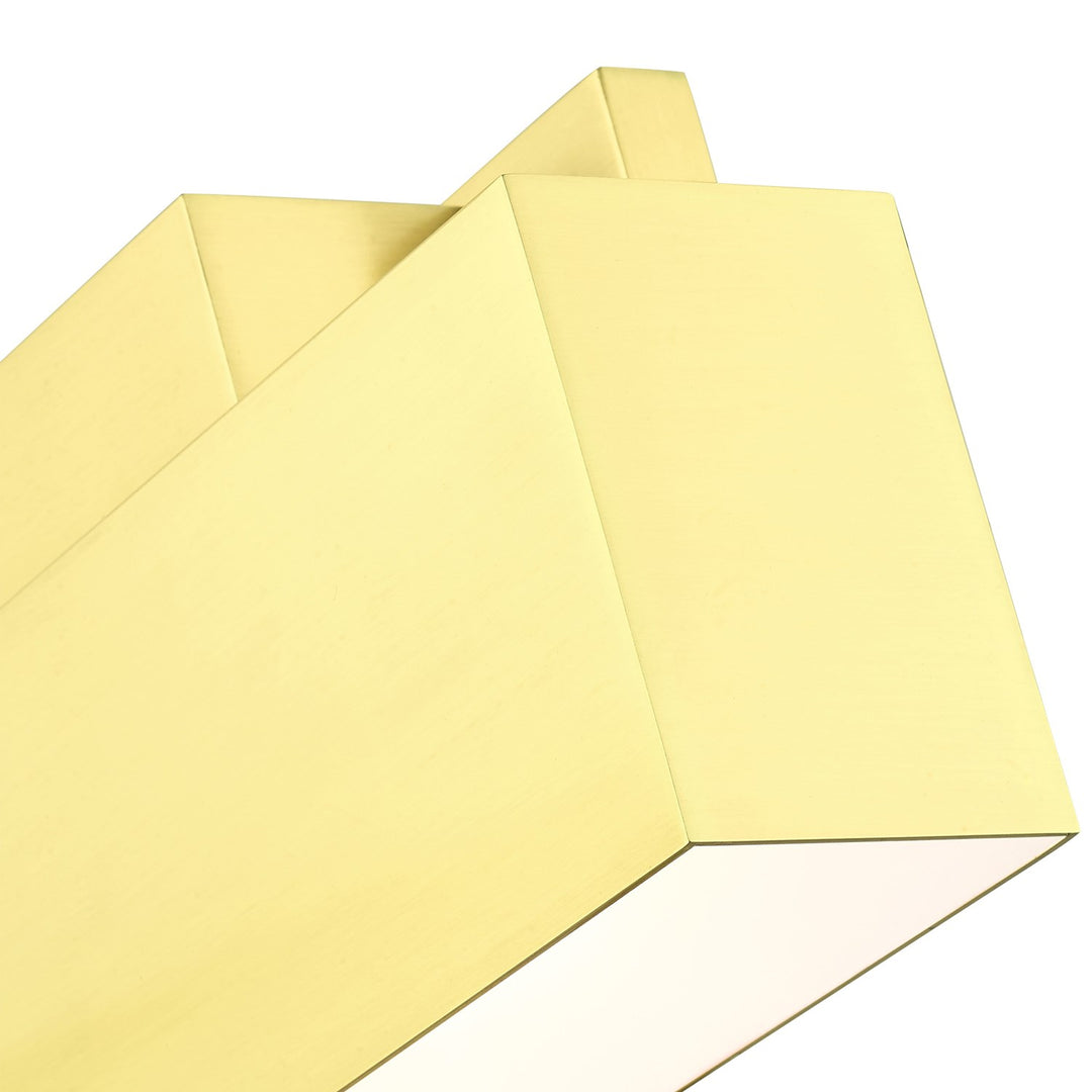 2 Light Satin Brass Outdoor Ada Wall Sconce