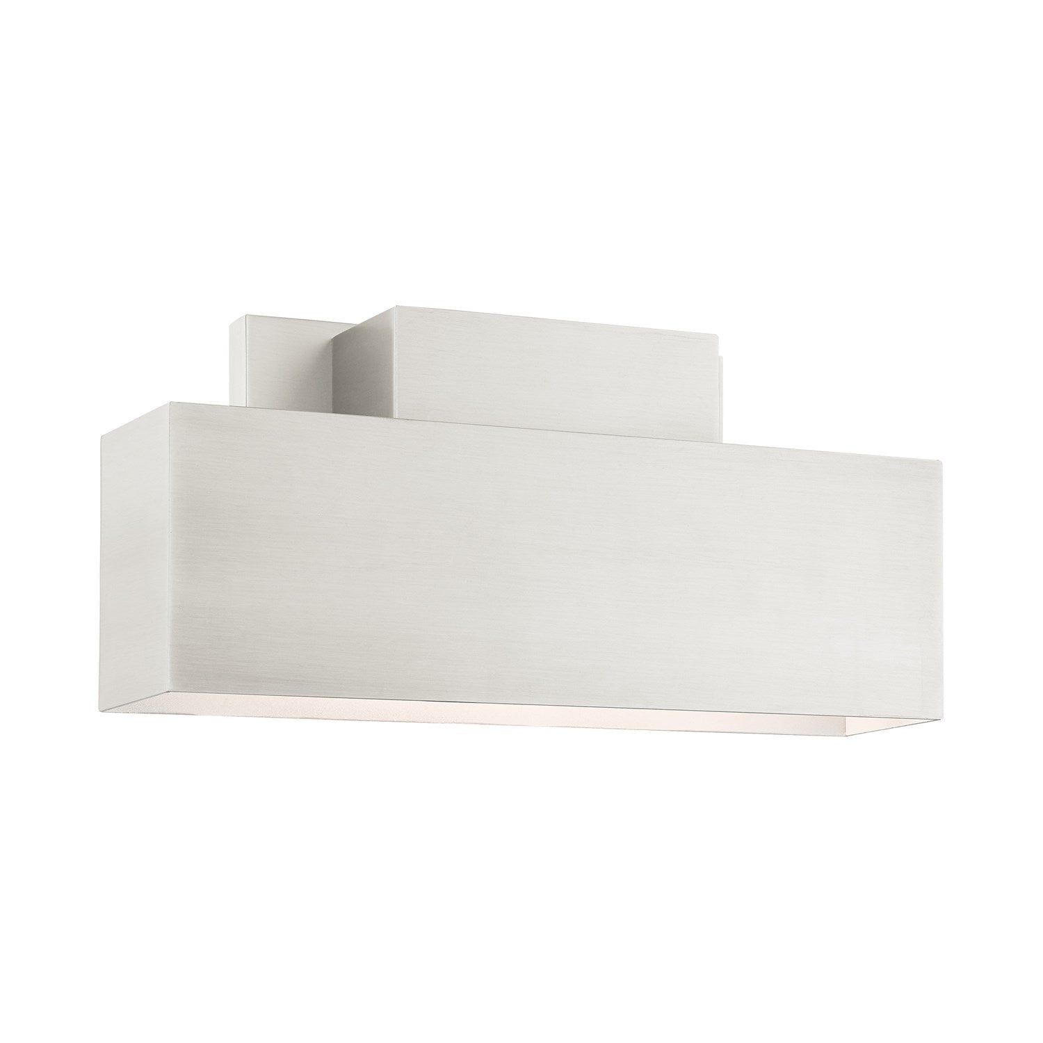 2 Light Brushed Nickel Outdoor Ada Wall Sconce by Livex Lighting
