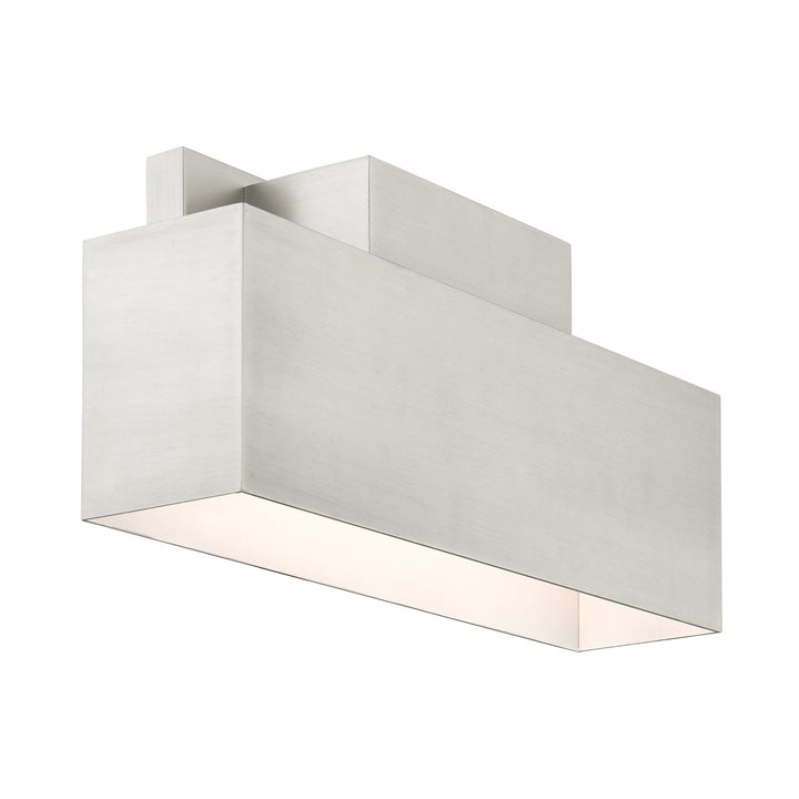 2 Light Brushed Nickel Outdoor Ada Wall Sconce