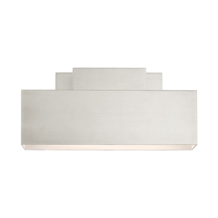 2 Light Brushed Nickel Outdoor Ada Wall Sconce