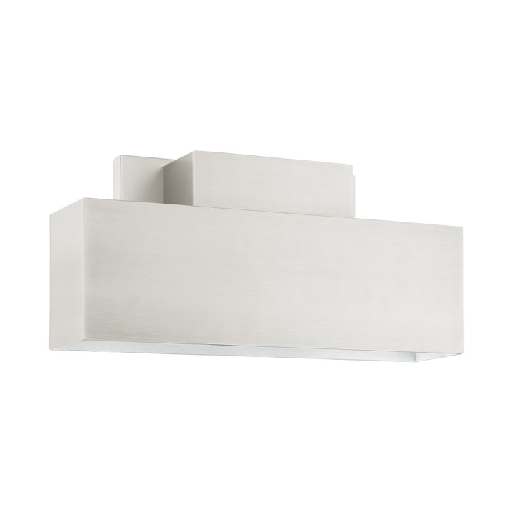 2 Light Brushed Nickel Outdoor Ada Wall Sconce