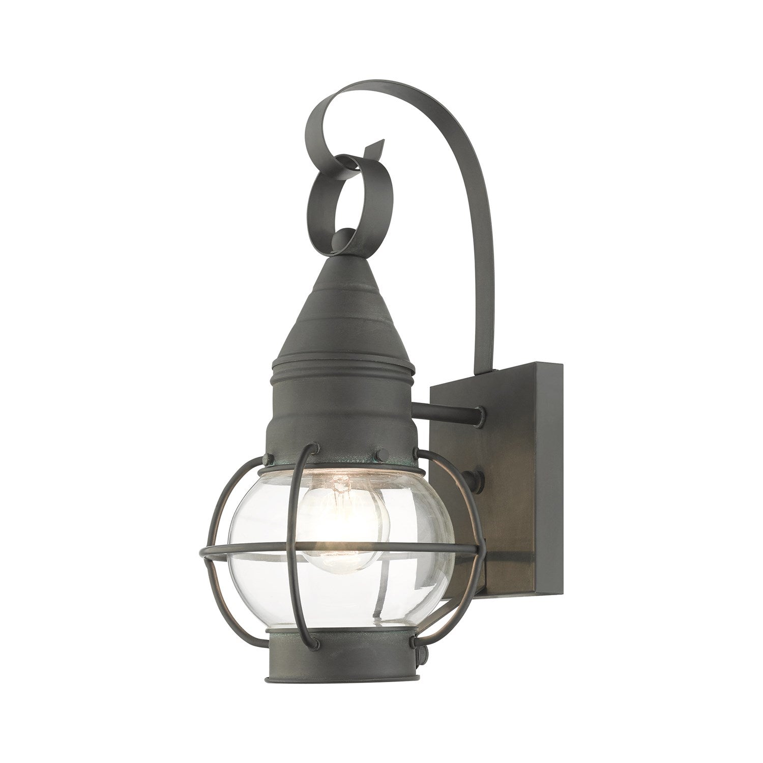 1 Light Charcoal Outdoor Wall Lantern by Livex Lighting