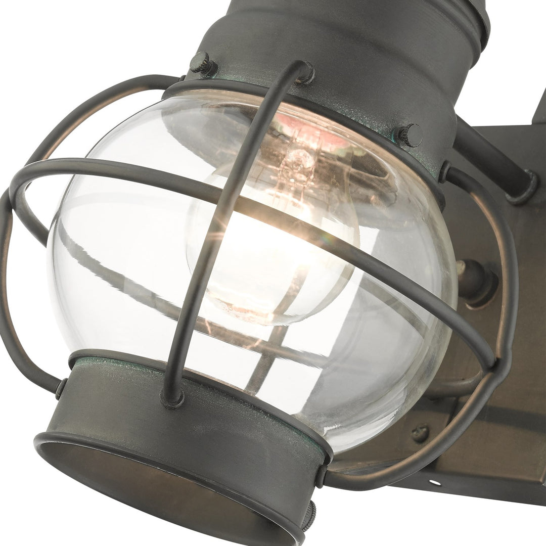 1 Light Charcoal Outdoor Wall Lantern