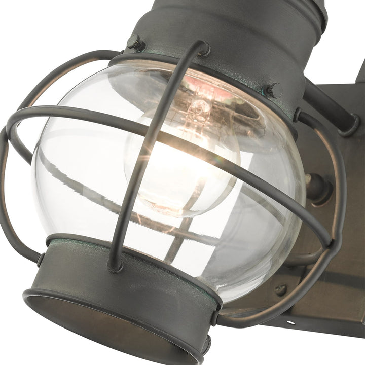 1 Light Charcoal Outdoor Wall Lantern