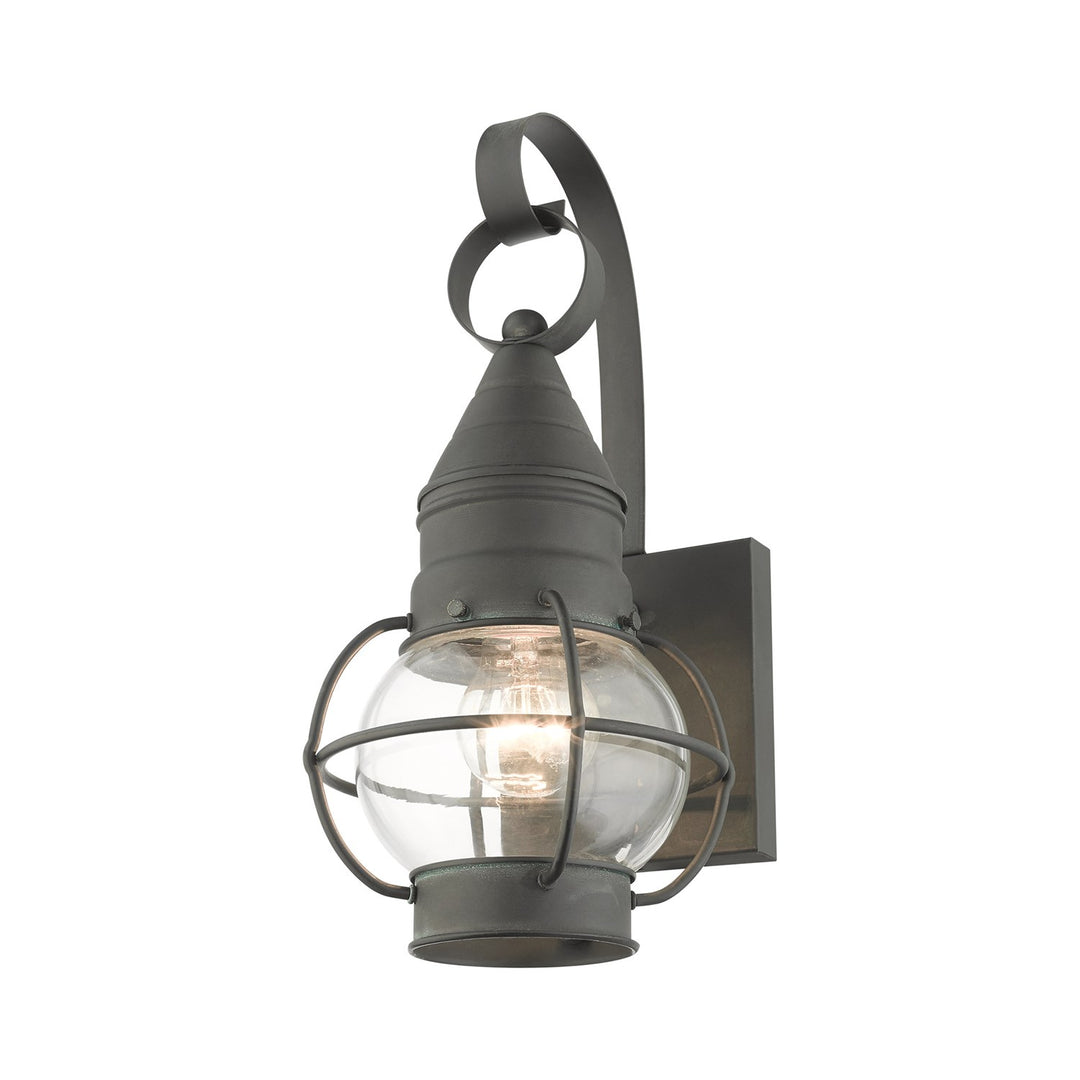 1 Light Charcoal Outdoor Wall Lantern