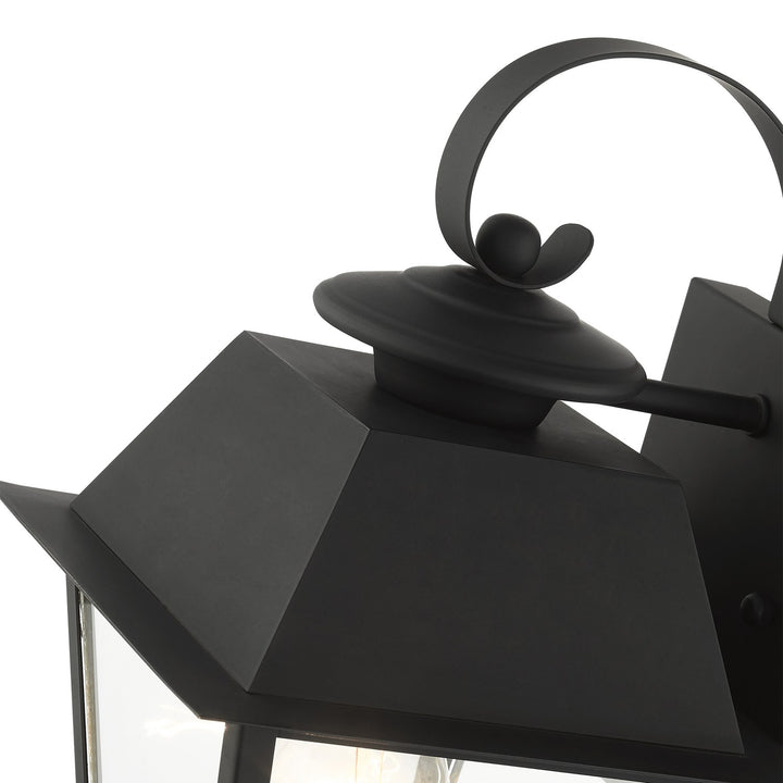 1 Light Black Outdoor Wall Lantern