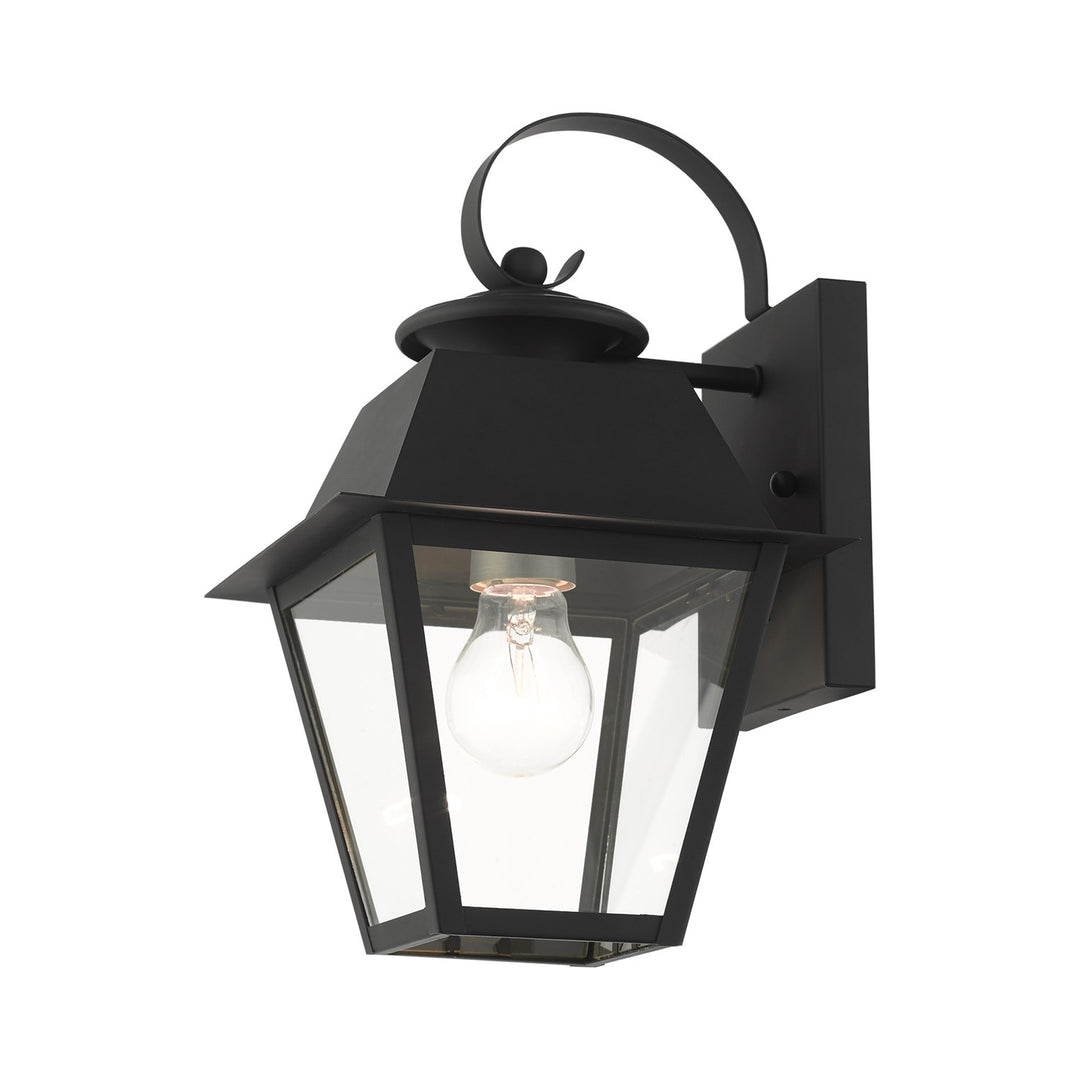 1 Light Black Outdoor Wall Lantern