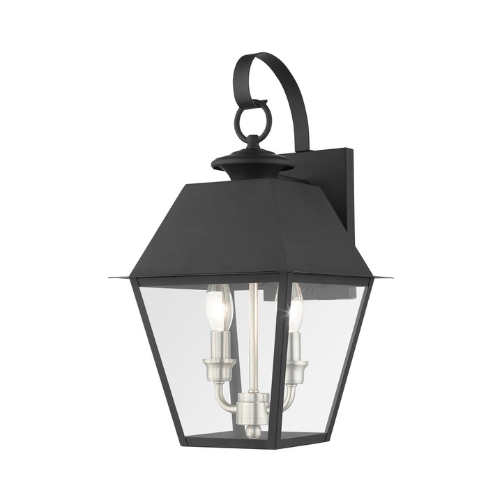 2 Light Black Outdoor Wall Lantern by Livex Lighting