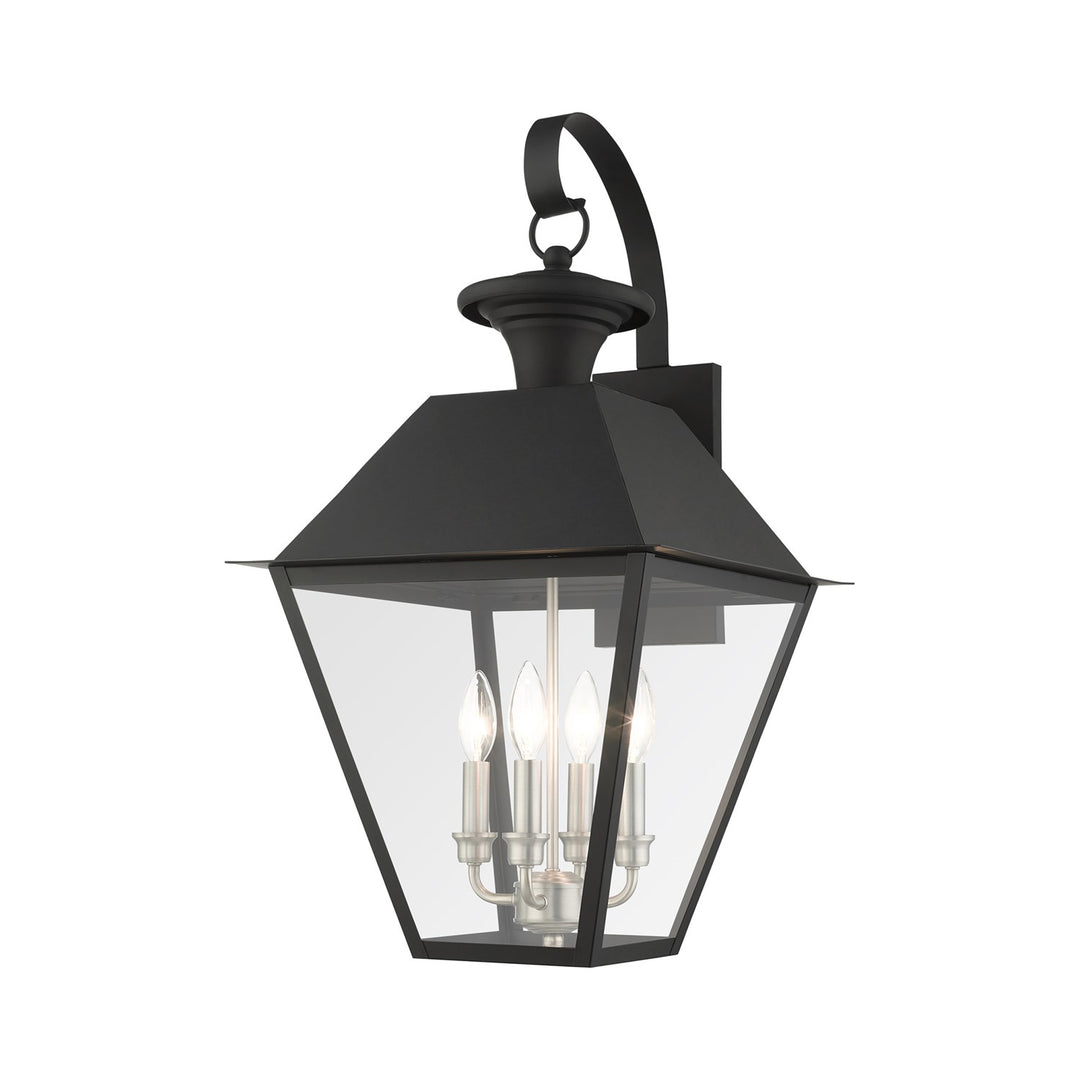 4 Light Black Outdoor Wall Lantern by Livex Lighting
