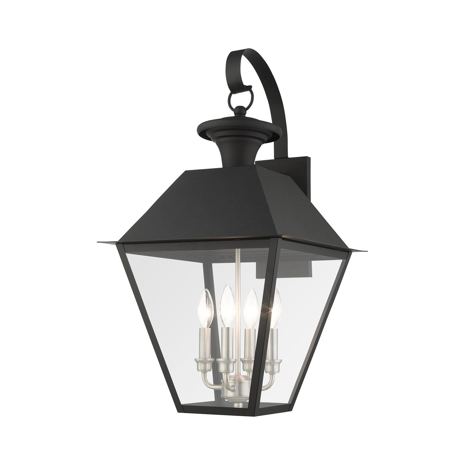 4 Light Black Outdoor Wall Lantern by Livex Lighting
