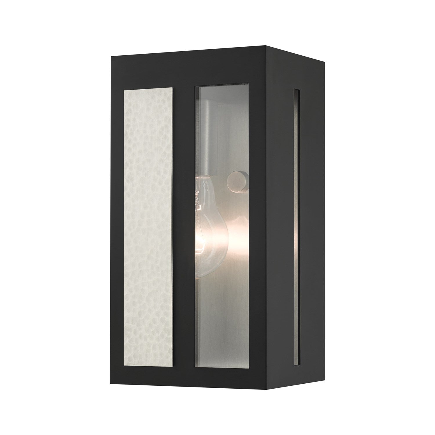 1 Light Black Outdoor Ada Wall Lantern by Livex Lighting
