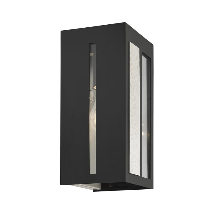1 Light Black Outdoor Ada Wall Lantern