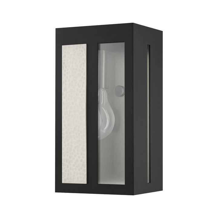 1 Light Black Outdoor Ada Wall Lantern