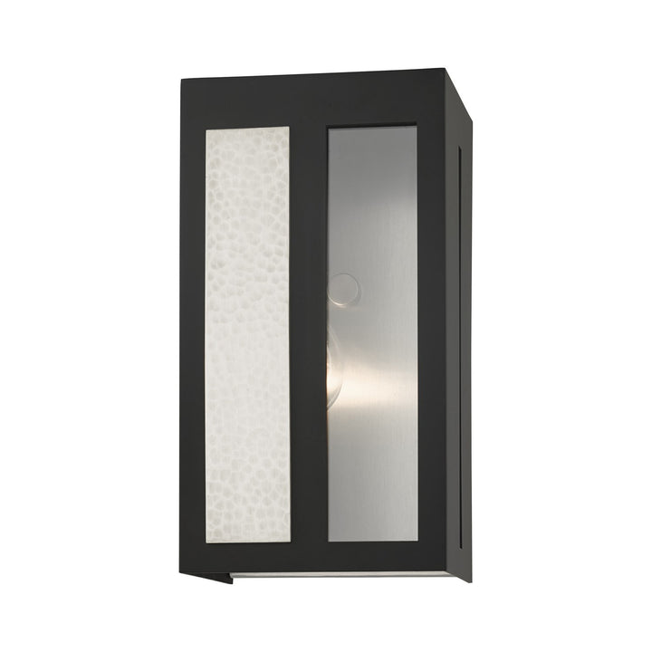 1 Light Black Outdoor Ada Wall Lantern