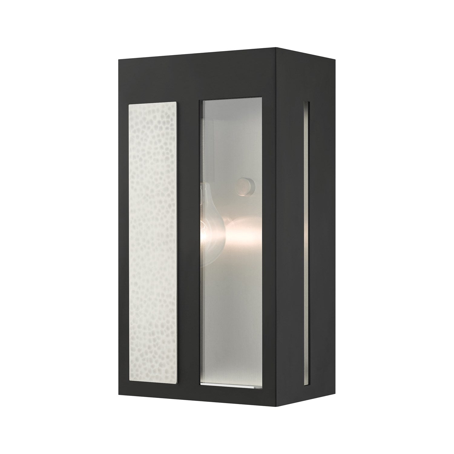 1 Light Black Outdoor Ada Wall Lantern by Livex Lighting