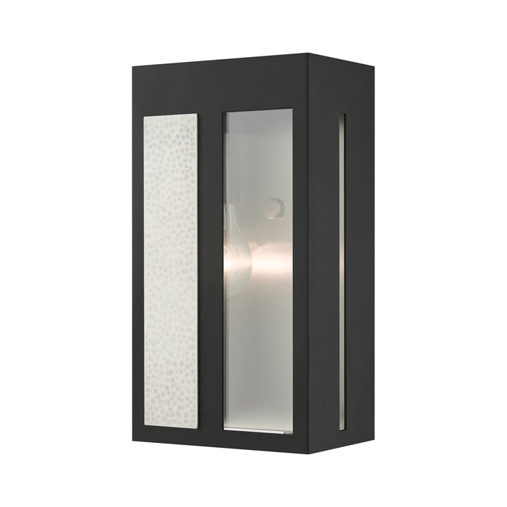 1 Light Black Outdoor Ada Wall Lantern by Livex Lighting