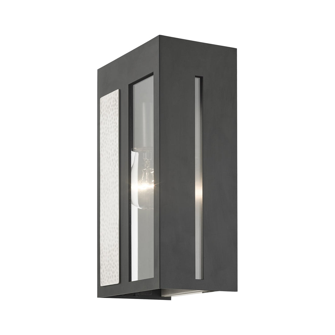 1 Light Black Outdoor Ada Wall Lantern